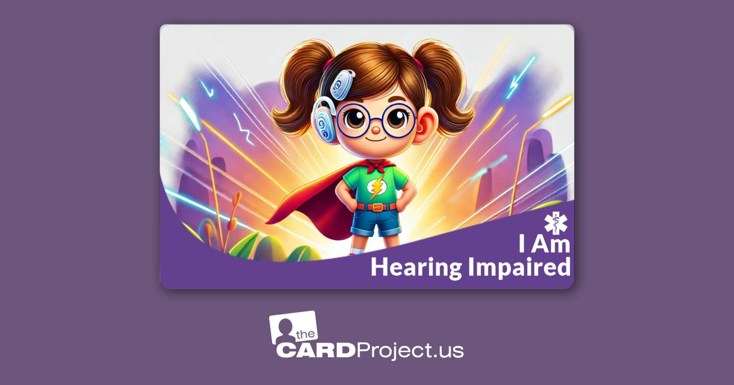 I Am Hearing Impaired Kids Design 3